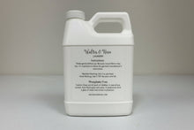 Load image into Gallery viewer, White laundry detergent bottle with text on a gray background