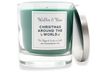 Load image into Gallery viewer, Christmas Around the World Candle Angle