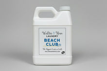 Load image into Gallery viewer, White laundry detergent bottle labeled 'Beach Club' on a white background
