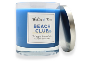Walter & Rosie Candle Co. - Beach Club 11oz Candle - Scented Candles Inspired by Disney Scents - Smell Like Disney Resorts - The Happiest Scents on