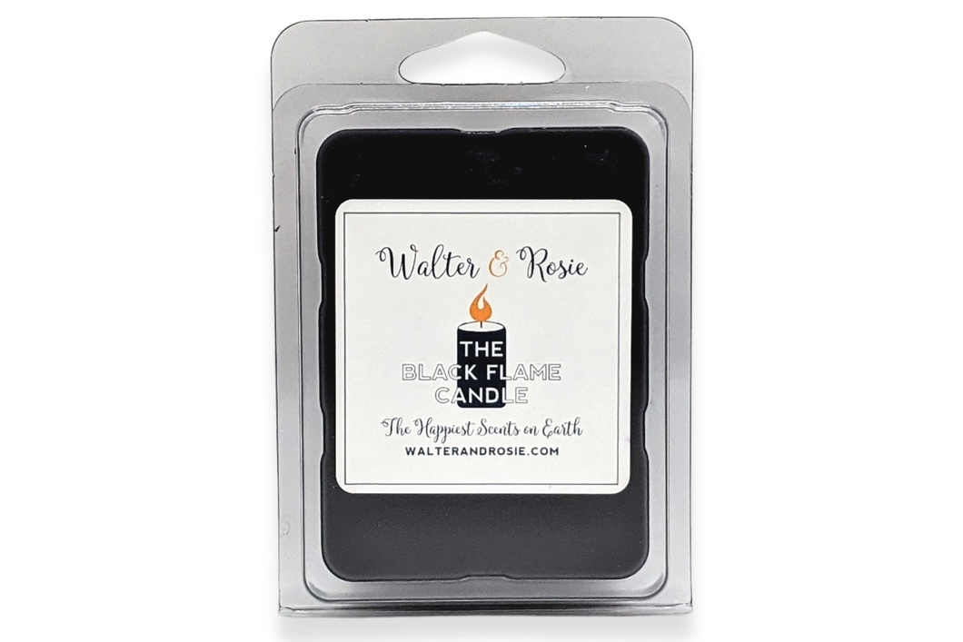 walter and rosie, black flame, black flame candle, black flame wax melt