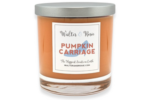 disney candle, pumpkin candle, pumpkin carriage, walter and rosie, cinderella candle