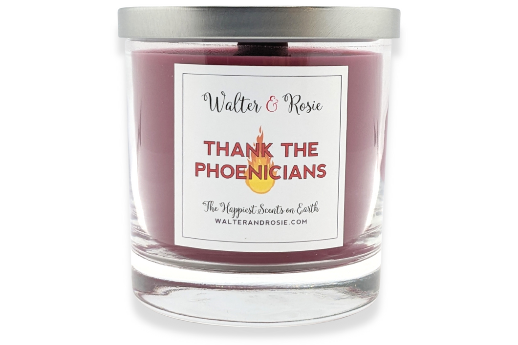 Thank the Phoenicians Candle